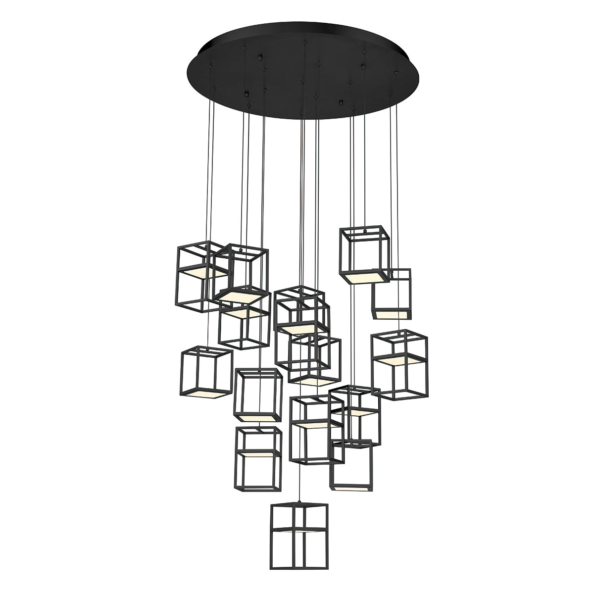 EUROFASE 38259 16-Light 32in Integrated Led Multi Drop Chandelier