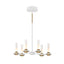 EUROFASE 45712 6-Light 24in Integrated Led Pendant Chandelier