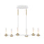 EUROFASE 45713 6-Light 31in Integrated Led Chandelier