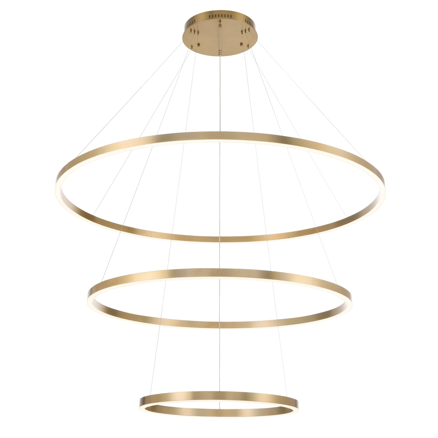 EUROFASE 31474 3-Tiers 3-Light 61in Integrated Led Grand Chandeli