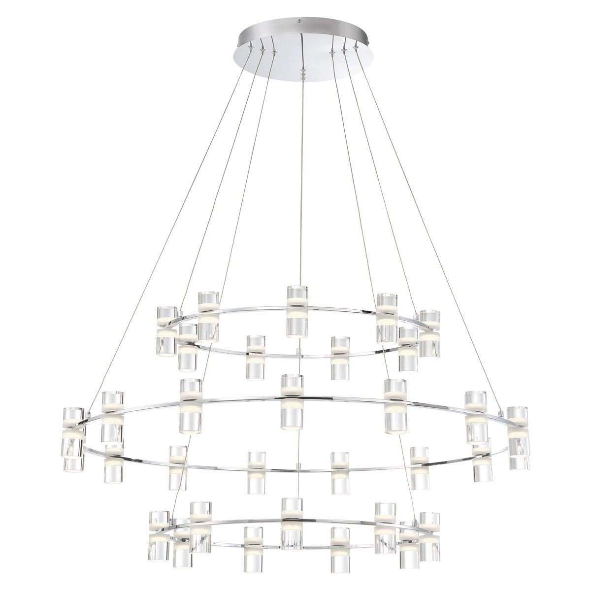EUROFASE 33726 3-Tiers 33-Light 41in Integrated Led Grand Chandel