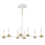 EUROFASE 45714 8-Light 36in Integrated Led Linear Chandelier