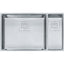 FRANKE PKX160 PEAK UM 16G SS DBL 36CAB WITH STRAINER BASKET STAINLESS STEEL SINK