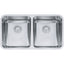FRANKE GDX12031 GRANDE UM 18G SS DBL 36CAB STAINLESS STEEL SINK