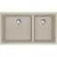 FRANKE MAG1601812LD MARIS UM GRN DBL 36CAB - LOW DIVIDE WITH STRAINER BASKET GRANITE COMPOSITE SINK