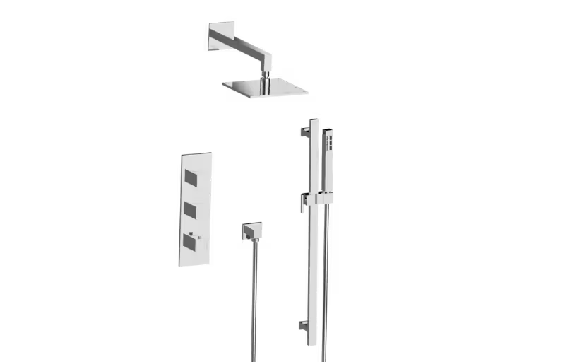 Graff IncantoS40SK11FR-TM-Series Thermostatic Shower System - Shower with Handshower (Trim)