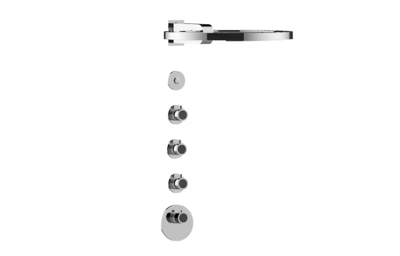 Graff CameoS73RK05-TM-Series Thermostatic Shower System - Ametis Ring (Trim)