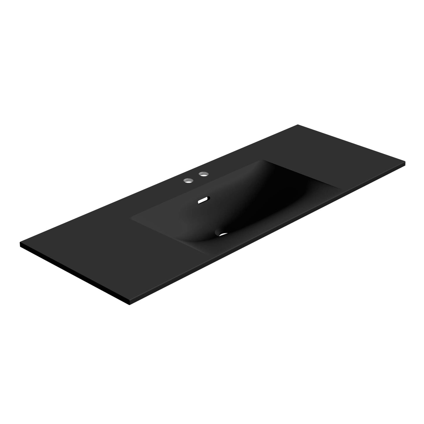 STONETOUCH 2NEV48 Neve 48'' Mineralsolid Vanity Top - 2 Holes