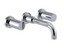 RUBINET 1GNLR Genesis Wall Mount Lav. Set. with LaSalle Spout (less drain) Trim Only