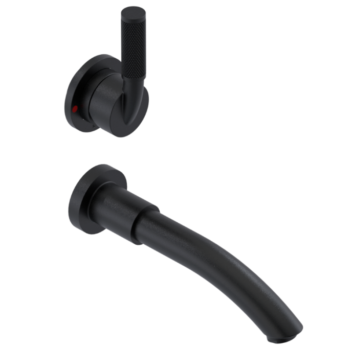 RUBINET 1JHOL H2O Wall Mount Single Control Lav. Set. (less drain) Trim Only