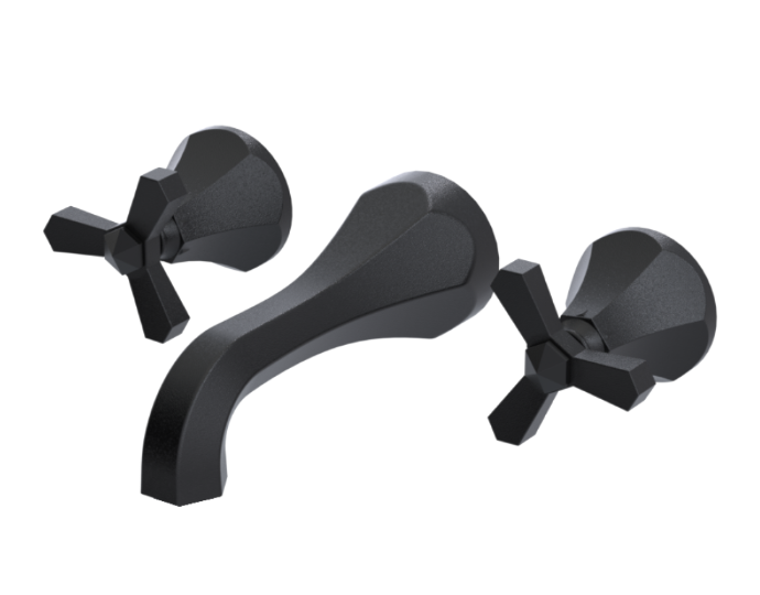 RUBINET 3BHXC Hexis Wall Mount Tub Filler Trim Only