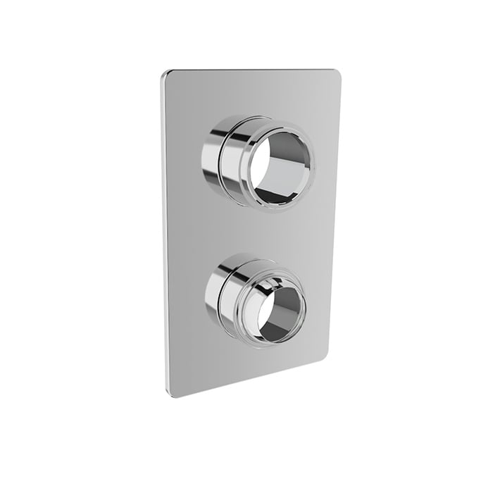 BARIL Air B80 T80-9182-00 Trim Only For Pressure-Balanced Shower Control Valve With 2-Way Diverter (Without Handle) - matte-white - Asymmetrical