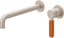 CALIFORNIA FAUCETS TO-V4101-9-OP Cayucos Single Handle Lavatory Wall Faucet Trim Only - Orange Porcelain Handle