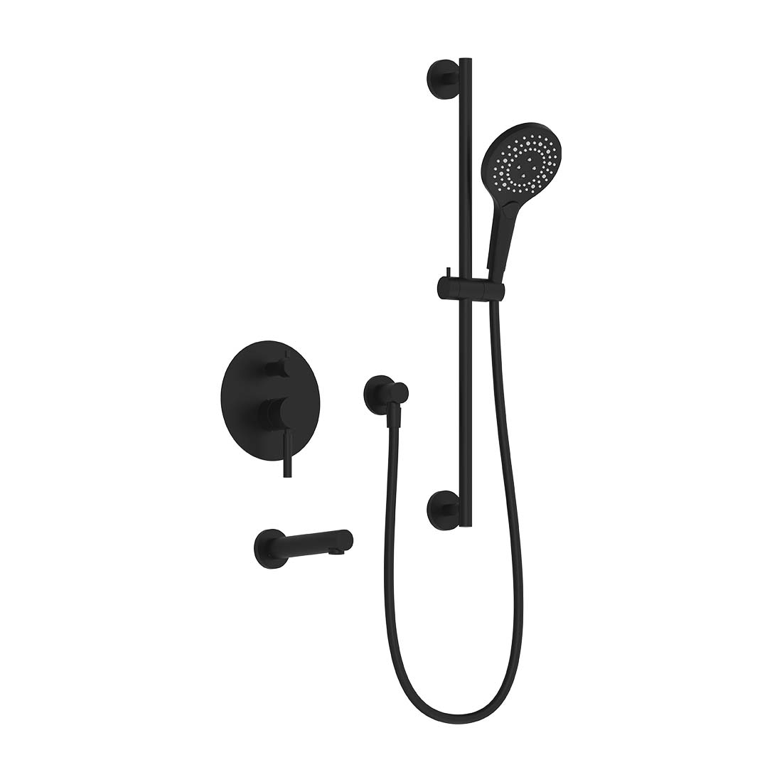 AQUALEM TSKP2143 Universal 2-Way RD Pressure Balance Tub & Shower Trim Set (REQ.: AQP5200.RI)