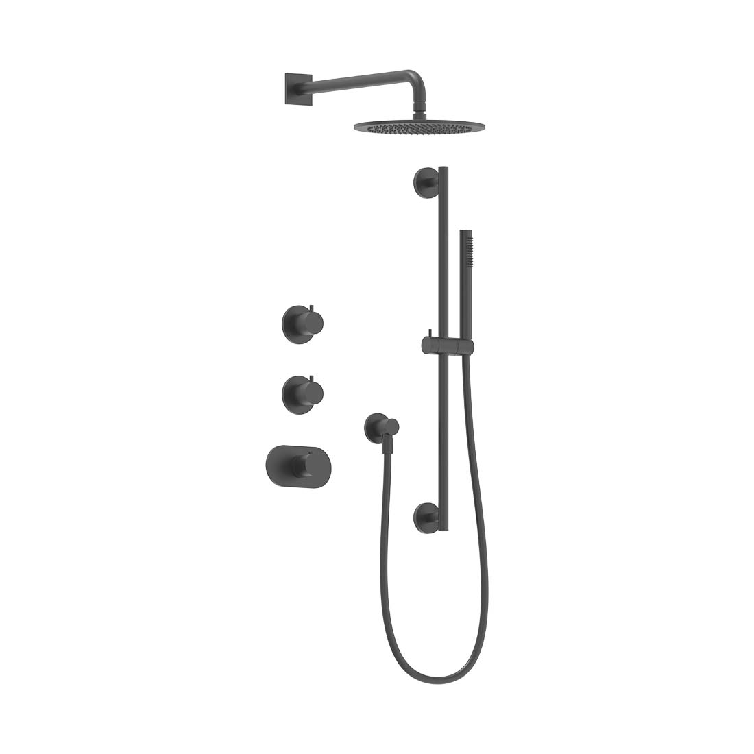 AQUALEM TSKT2123 Universal 2-Way RD Thermostatic Shower Trim Set (REQ.: VC3000.RI & TV3000.RI X2)