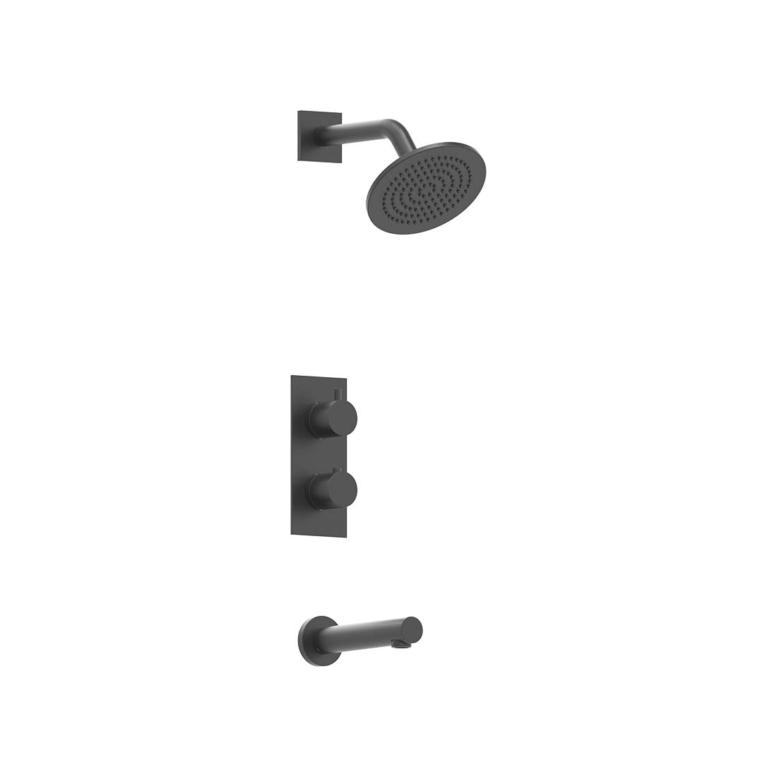 AQUALEM TSKT2172 Universal 2-Way RD Thermostatic Tub & Shower Trim Set (REQ.: HW2200.RI)