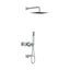 AQUALEM TSKT3204 Universal 3-Way SQ Thermostatic Shower Trim Set, Tub Spout (REQ.:HW2700.RI)