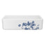 SHAWS RC3618 36" Lancaster White Single Bowl Farmhouse Apron Front Fireclay Kitchen Sink With Eucalyptus Design