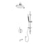 RUBI RKR813 Kronos 1/2'' Thermostatic Shower Set 2 Way Div. Xvtr69R