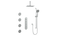 VOGT SET.WL.350.936 Worgl 3/4" High-Flow TH Shower Kit with Body Jets and 6" Ceiling Arm