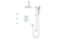 VOGT SET.NU.320.816 Niveau 3-Way TH Shower Kit with Body Jets with 6" Ceiling Arm