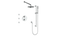 VOGT SET.DA.320.810 Drava 3-Way TH Shower Kit with Body Jets