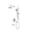 RUBI RVT813B Vertigo 1/2'' Thermostatic Shower Set 2 Way Div. RVT813B