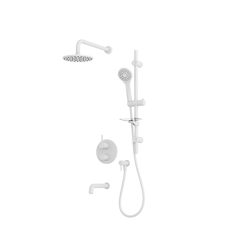RUBI RVT813B Vertigo 1/2'' Thermostatic Shower Set 2 Way Div. RVT813B