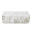 SHAWS RC3018 30 Inch Lancaster White Single Bowl Farmhouse Apron Front Fireclay Kitchen Sink With Metallic Design