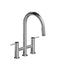 RIOBEL AZ400 Azure Bridge Pull-Down Kitchen Faucet With C-Spout