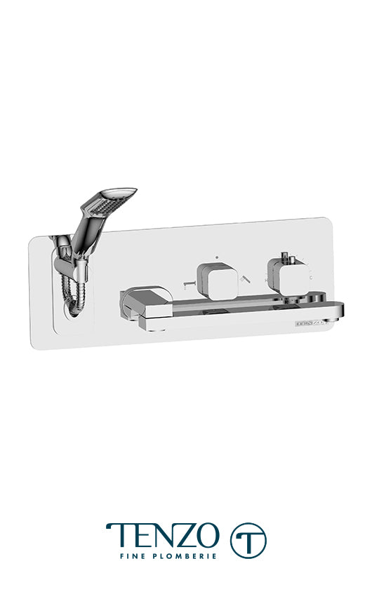 TENZO QUT74 Wall Mount Tub Faucet With Swivel Spout Quantum