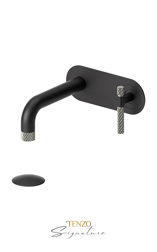 TENZO BE15-C-P Wall Mount Lavatory Faucet With (Overflow) Drain Bellacio-C