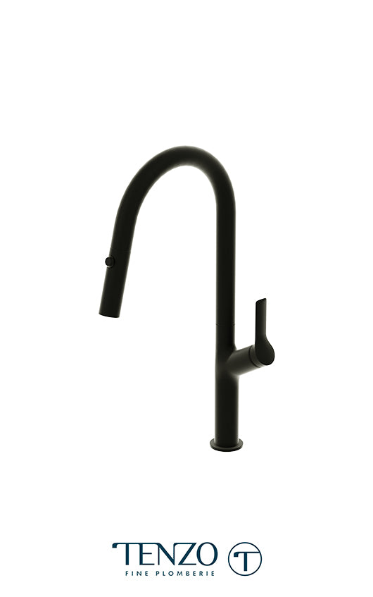 TENZO LO130 Single-Handle Kitchen Faucet Lotus With Pull-Down & 2-Function Hand Shower