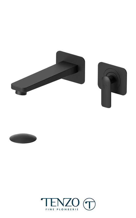TENZO DE14-P Wall Mount Lavatory Faucet Delano With (Overflow) Drain