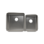 HOME REFINEMENTS 003233 Undermount Classic Double Bowl Kitchen Sink, L18"X18"X10" R12"X16"X8"
