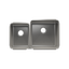 HOME REFINEMENTS 003234 Undermount Classic Double Bowl Kitchen Sink, L12"X16"X8" R18"X18"X10"