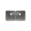 HOME REFINEMENTS 003238 Undermount Classic Double Bowl Kitchen Sink, L18"X18"X10" R18"X18"X10"