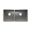 HOME REFINEMENTS 003654 Undermount Urbanedge Double Bowl Kitchen Sink, L15"X16"X8" R18"X16"X10"