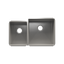HOME REFINEMENTS 003953 Undermount J7 Double Bowl Kitchen Sink, L12"X16"X8" R18"X18"X10"
