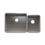 HOME REFINEMENTS 003959 Undermount J7 Double Bowl Kitchen Sink, L21"X18"X10" R12"X16"X8"