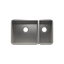 HOME REFINEMENTS 003989 Undermount J7 Double Bowl Kitchen Sink, L18"X16"X10" R9"X16"X8"