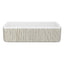 SHAWS RC3618 36 Inch Lancaster White Single Bowl Farmhouse Apron Front Fireclay Kitchen Sink With Lines Design