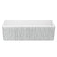 SHAWS MS3618 36 Inch Shaker White Single Bowl Apron Front Fireclay Kitchen Sink With Lines Design