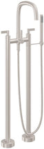 CALIFORNIA FAUCETS 0803-40.18 San Elijo Tub Fillers Contemporary Floor Mount Tub Filler - Quad Arc Spout