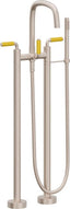 CALIFORNIA FAUCETS 0803-41-YP.20 San Elijo Tub Fillers Contemporary Floor Mount Tub Filler - Quad Arc Spout