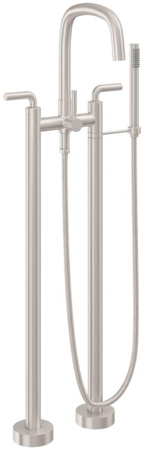 CALIFORNIA FAUCETS 0803-74.18 San Elijo Tub Fillers Contemporary Floor Mount Tub Filler - Quad Arc Spout