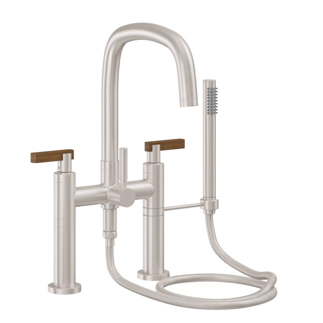 CALIFORNIA FAUCETS 0808-37T.20 San Elijo Tub Fillers Contemporary Deck Mount Tub Filler - Quad Arc Spout