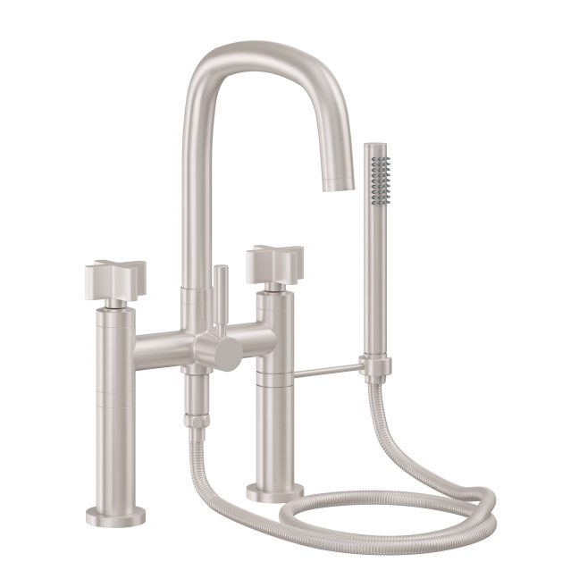 CALIFORNIA FAUCETS 0808-37X.20 San Elijo Tub Fillers Contemporary Deck Mount Tub Filler - Quad Arc Spout Main image