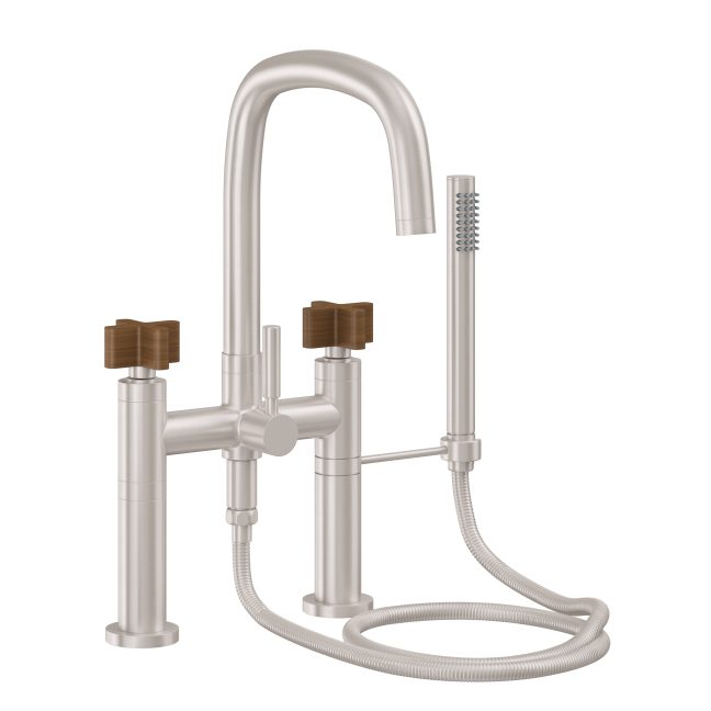 CALIFORNIA FAUCETS 0808-37XT.18 San Elijo Tub Fillers Contemporary Deck Mount Tub Filler - Quad Arc Spout Main image