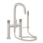 CALIFORNIA FAUCETS 0808-39PI.18 San Elijo Tub Fillers Contemporary Deck Mount Tub Filler - Quad Arc Spout